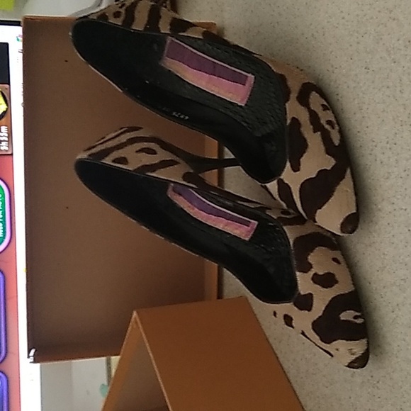 Large size Cheetah print envelope handbag size 9 matching heels 👠 - Picture 15 of 16